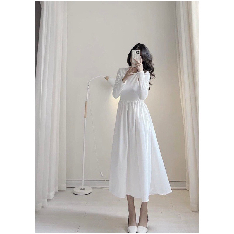 Váy len tăm dài tay