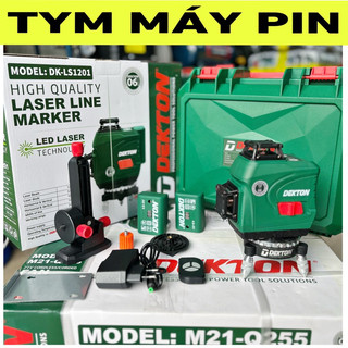 Máy cân bằng laser 12 tia xanh dekton dk-ls1201- tym máy pin