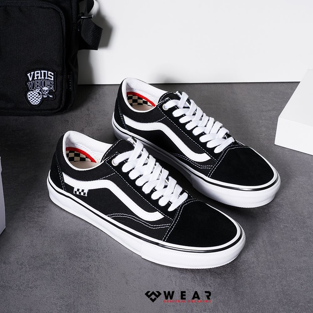 Giày Vans Vault Old Skool Bản Chuẩn, Giày Thể Thao Sneakers Nam Nữ Vans Đen Vạch Trắng Nam Nữ Phổ Thông Basic