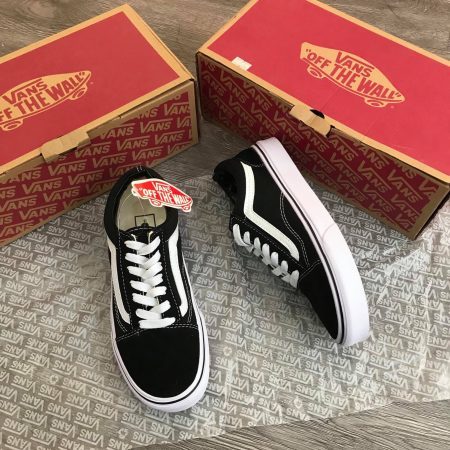 Giày Vans Vault Old Skool Bản Chuẩn, Giày Thể Thao Sneakers Nam Nữ Vans Đen Vạch Trắng Nam Nữ Phổ Thông Basic