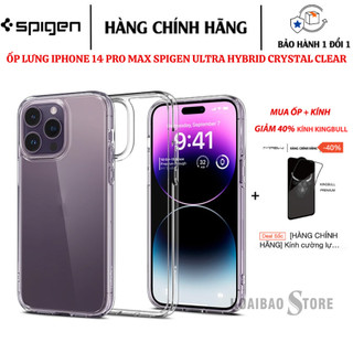 Ốp lưng iphone 14 pro max spigen ultra hybrid crystal clear