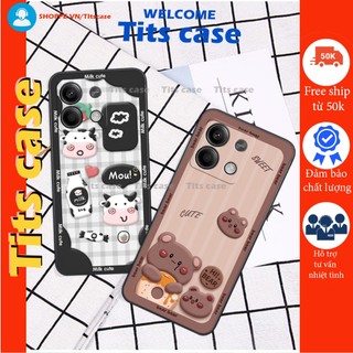 Ốp lưng Xiaomi REDMI NOTE 13 4G/ NOTE 13 5G /NOTE 13 PRO 4G /NOTE 13 PRO 5G in hình bò sữa, gấu be@r, cute cực