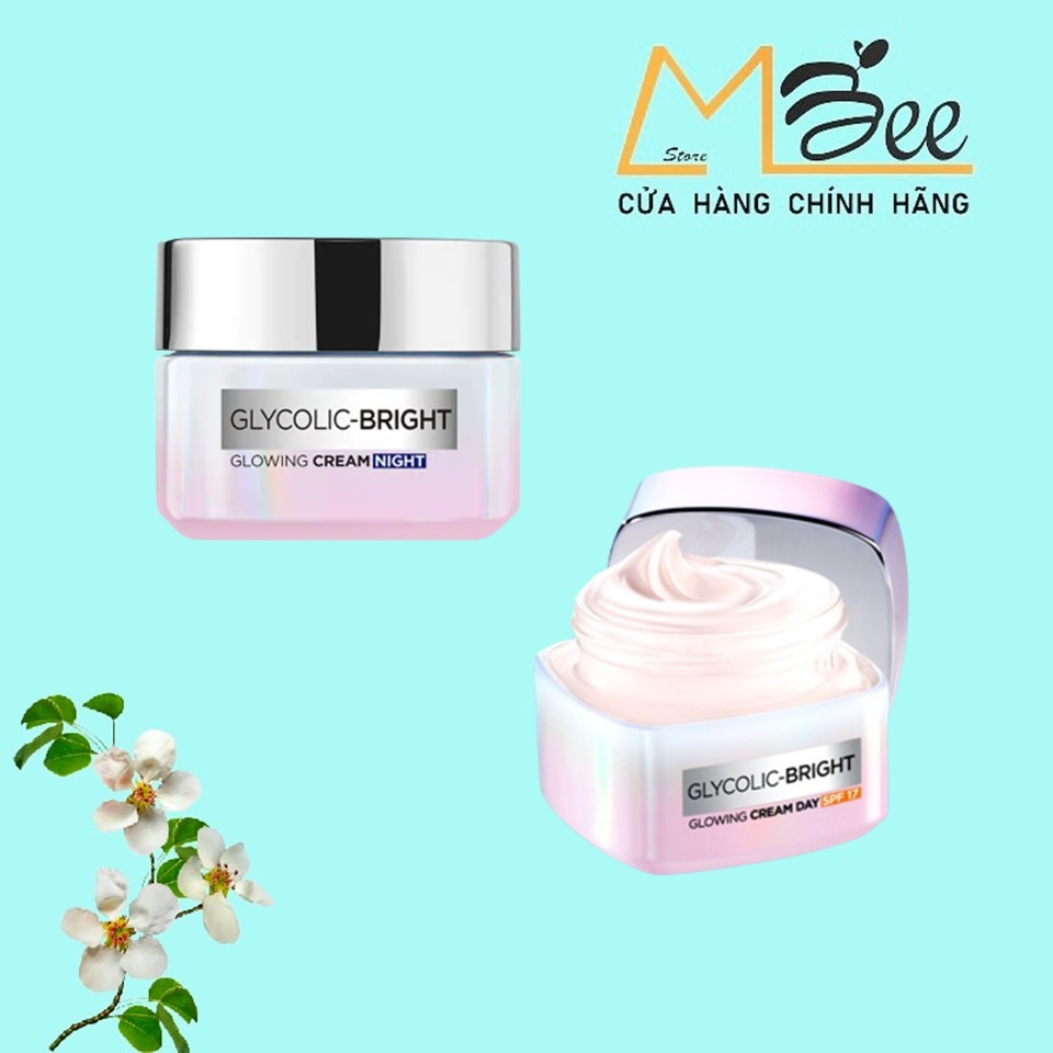 Kem dưỡng sáng mờ thâm nám L'Oreal Paris Glycolic  Bright 15ml