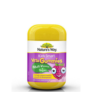 Kẹo dẻo bổ sung Multi Vitamin và rau củ cho bé - Gum Nature's Way Kids Smart Multivitamin 60v