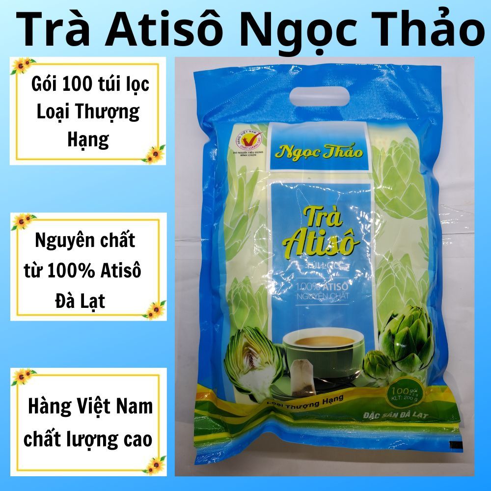 Trà ATISÔ Ngọc Thảo, Loại Thượng Hạng 100 túi lọc, hàng chính hãng