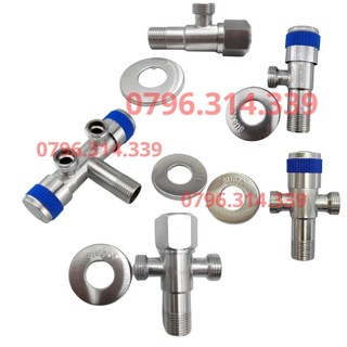 T cầu Van Chia Nước cho vòi xịt vệ sinh và bồn cầu inox 304, van giảm áp, T F CẦU BA NGÃ CÓ KHÓA S01