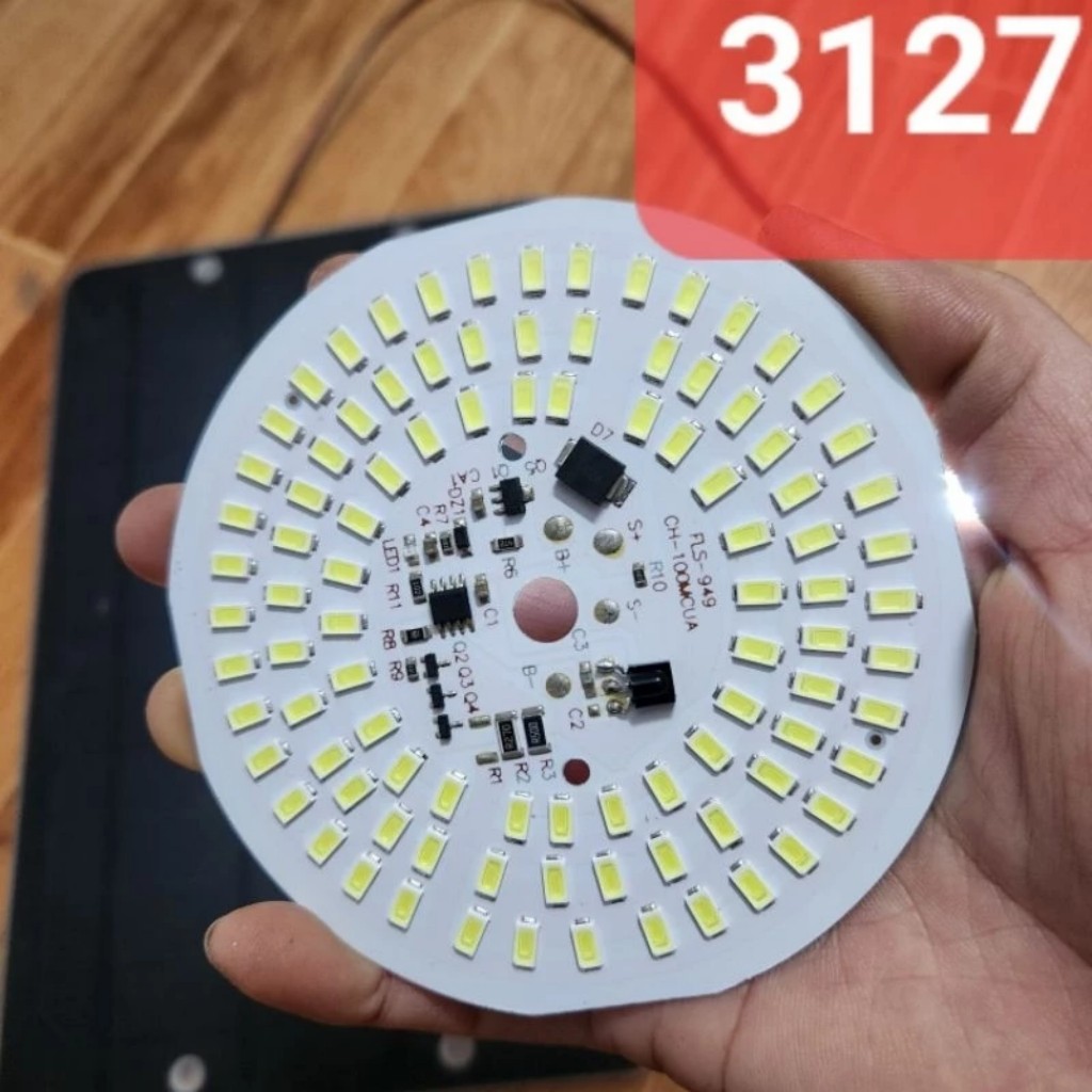 Bảng đèn led tròn năng lượng mặt trời 3.2v 47w tự động bật tắt điện