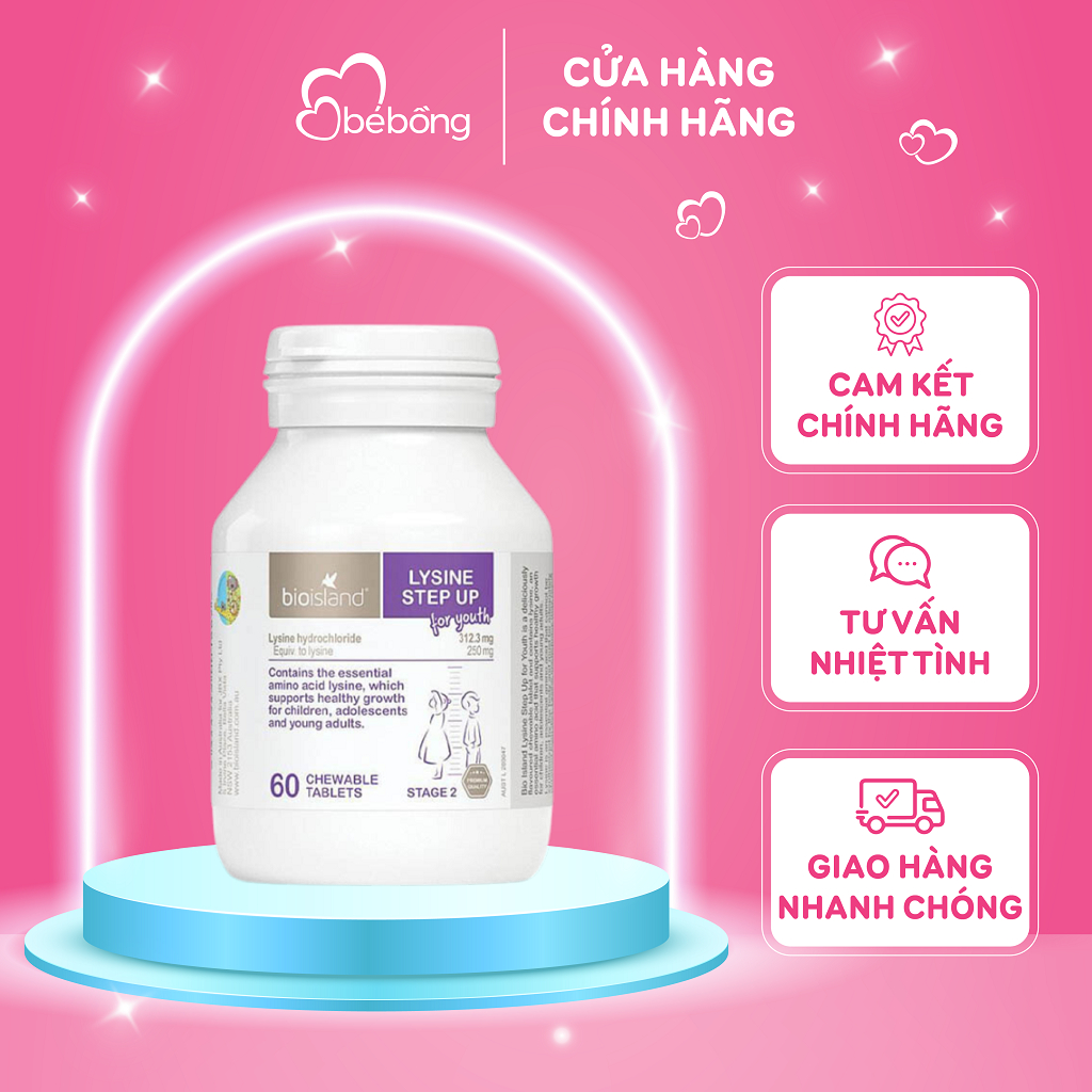 Lysine Step Up Bioisland dạng viên