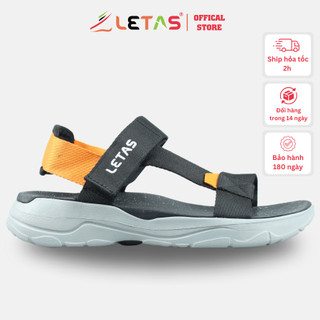 Sandal Unisex Letas IP39 nhẹ đen cam