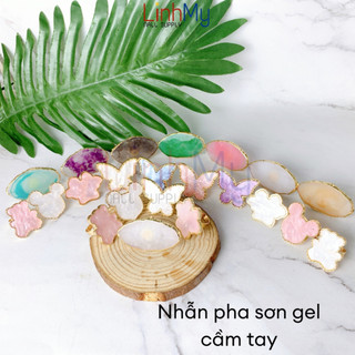 Nhẫn pha sơn vẽ móng nail - nhẫn đeo tay pha sơn vẽ móng -nhẫn pha sơn gel vẽ trang trí nail - nhiều hình dáng