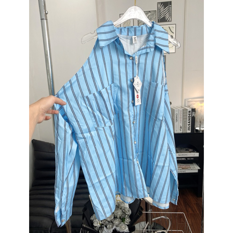 Áo sơ mi hở vai new