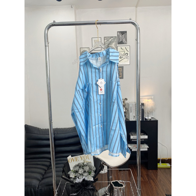 Áo sơ mi hở vai new