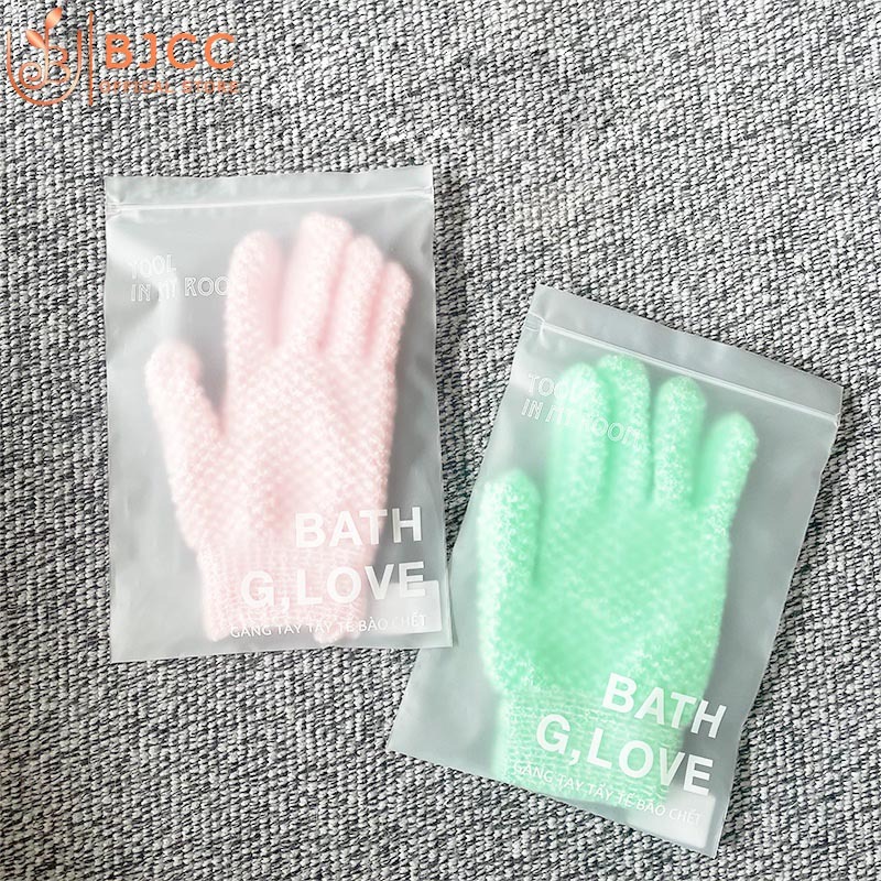 Găng tay tắm tẩy da chết BJCC với 3 lớp dày dăn, tiện dụng - Hàng dày loại 1