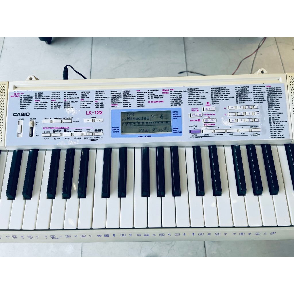 Đàn Organ Casio LK 122 Phím Sáng Nội Địa Nhật