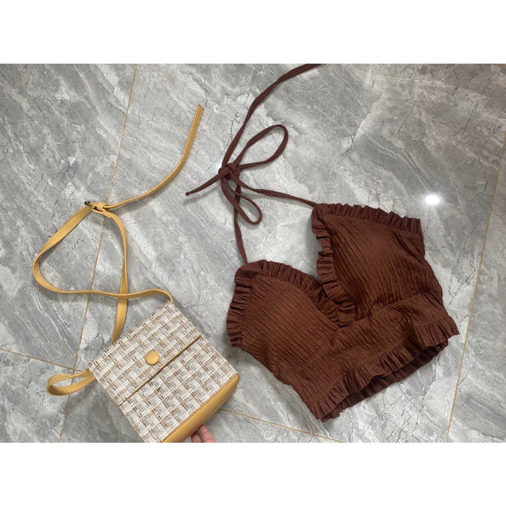 áo 2 dây croptop