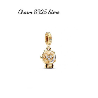 Charm treo quả cầu tuyết màu vàng hàng cao cấp