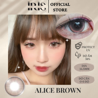 Kính áp tròng cao cấp IRIS Alice Rose Brown Lens | Có độ cận từ 0 - 6 độ