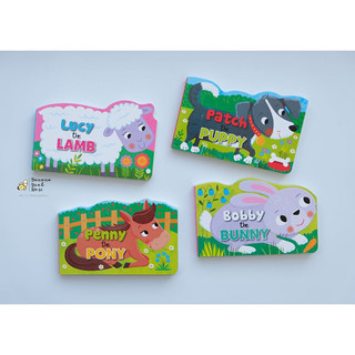 Bộ lât mở 4c Lucy the lamb, Bobby the bunny, Penny the pony, Patch the puppy
