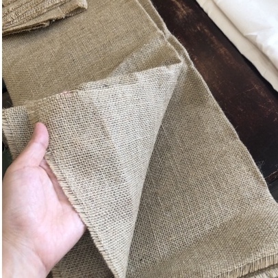 Vải canvas-Vải bố đay 1m x 1m7 chuyên dùng may túi, may gối, rèm cửa, trang trí quán cafe,làm phông chụp ảnh,....