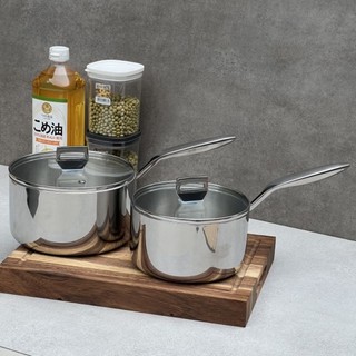 Quánh đúc inox 3 lớp đáy liền Try Fly Kaiyo size 16cm, 18cm