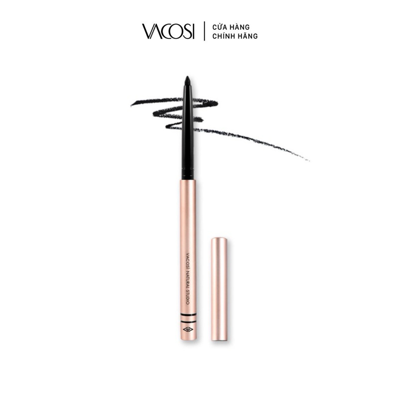 Chì Vặn Kẻ Mắt Dạng Gel Đen Huyền VACOSI - VACOSI STYLING TWIST LINER