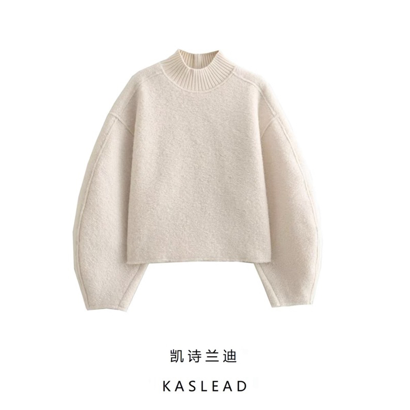 Áo len dệt kim tay bồng hàng TQ