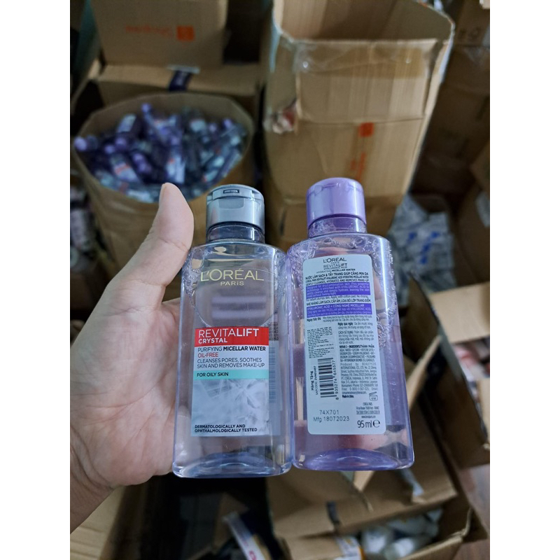 Nước tẩy trang Loreal Paris 95ml Làm sạch và Cấp ẩm