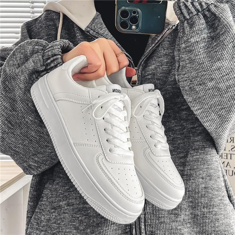Giày thể thao nam sneaker Force1 Full Trắng sang trọng