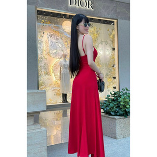 Đầm hai dây xoè basic