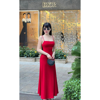 Đầm hai dây xoè basic
