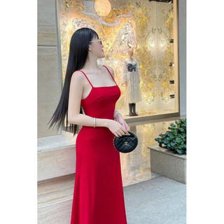 Đầm hai dây xoè basic