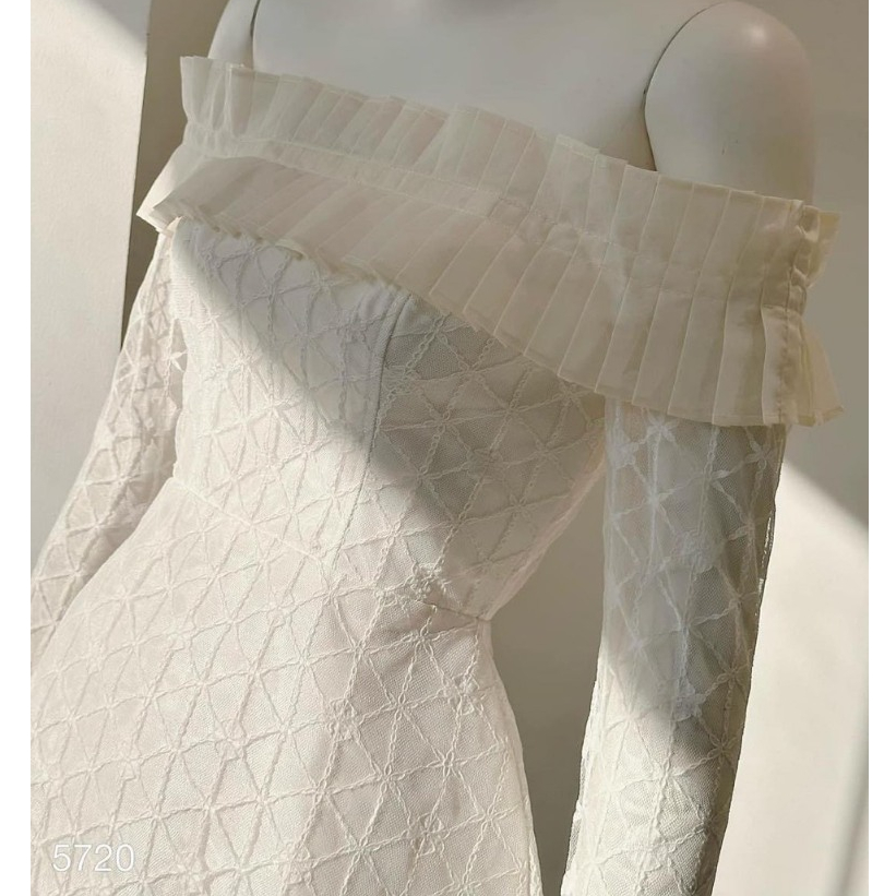 Đầm dự tiệc trễ vai ren sang chảnh Missy Dress