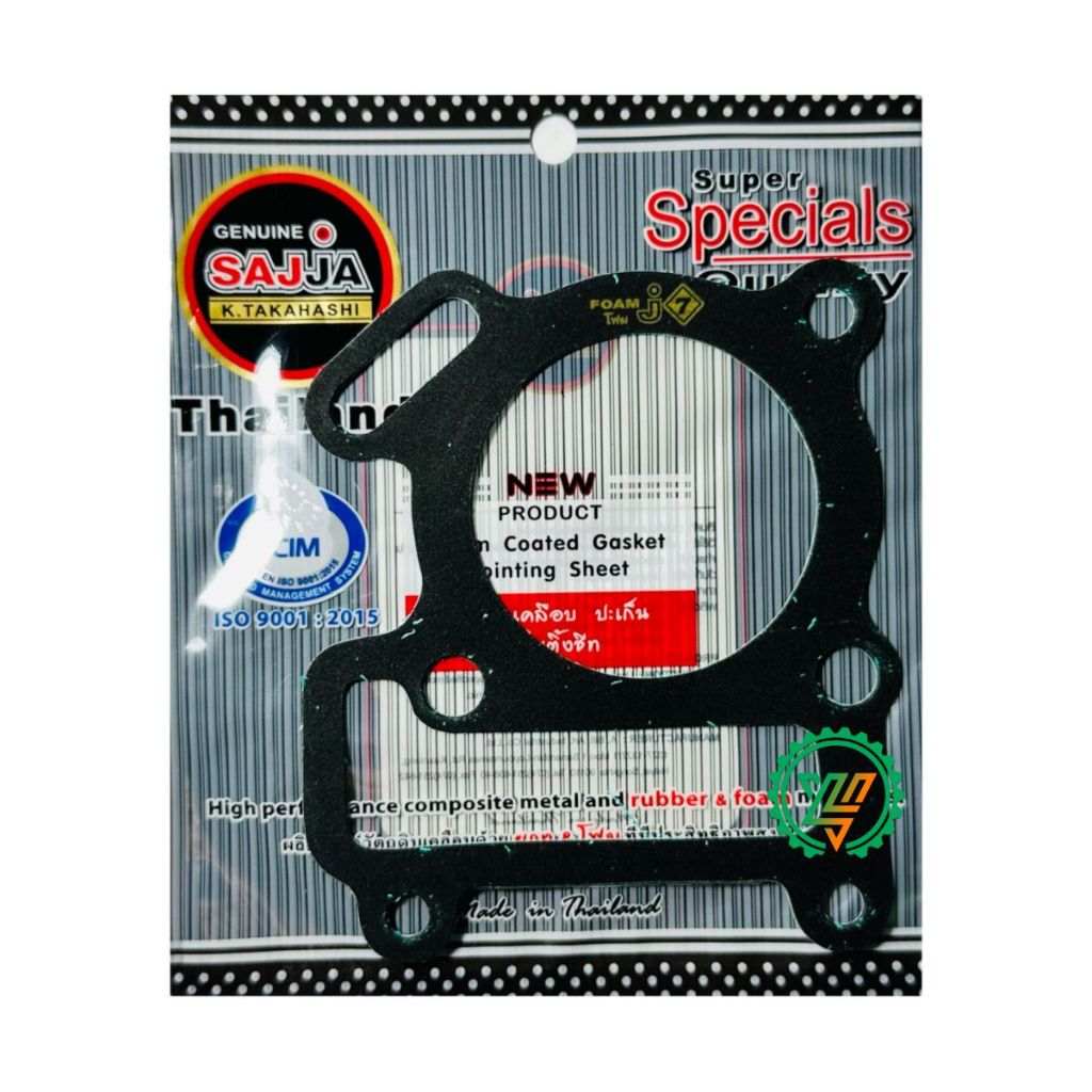 Bộ Ron Đầu FCCI SAJJA Sirius 54mm Thailand Kèm Ron Pô Thép Sin