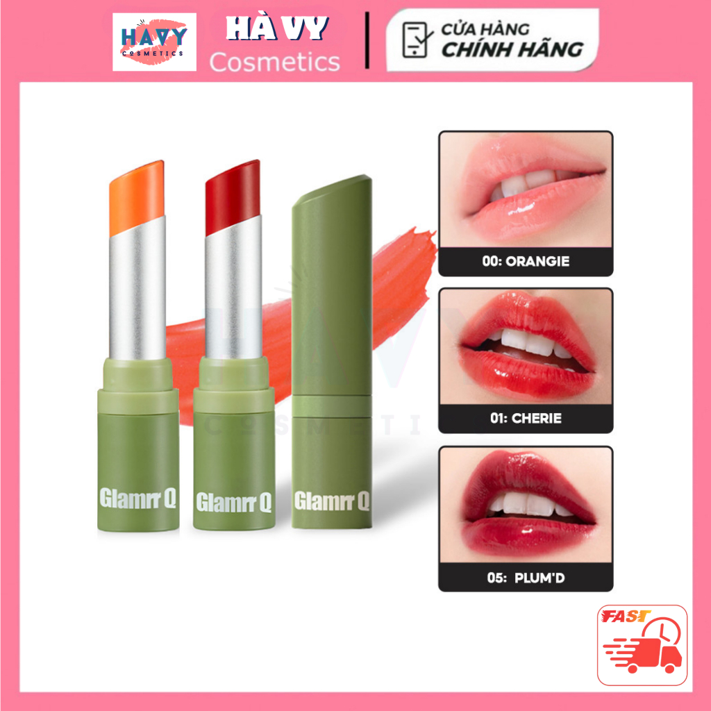 Siêu Son Dưỡng Có Màu Thuần Chay Môi Nhạy Cảm Glamrr Q Vegan Super Lip Balm (4.5g)