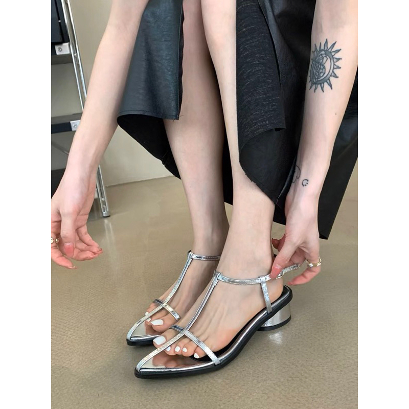 Sandal dây 3P mũi nhọn