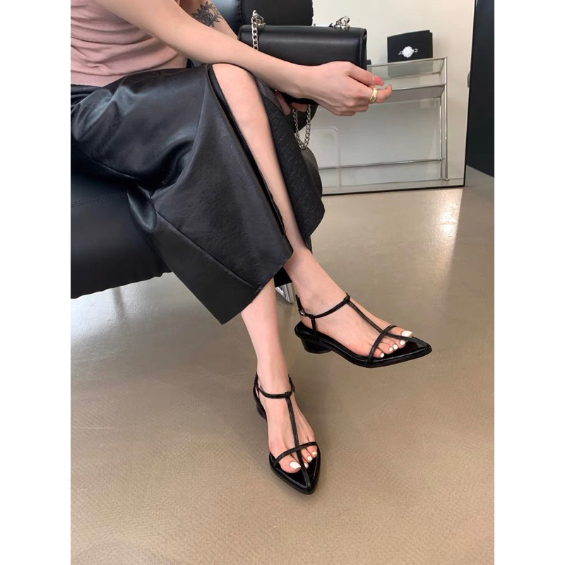 Sandal dây 3P mũi nhọn