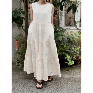 Đầm tầng muslin dáng xoè - ellie dress