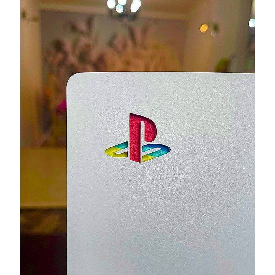 Sticker Logo PS5 - Tấm Dám Cover Sticker trang trí Logo cho Máy Game PlayStation 5