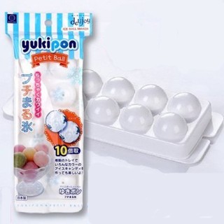 Khay làm đá tròn 10 viên Hàng Nhật Chính Hãng
