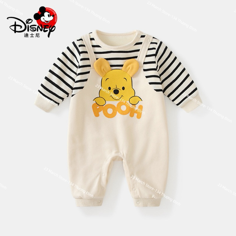 Body nỉ lót lông gấu POOH siêu cưng cho bé hàng QC cao cấp