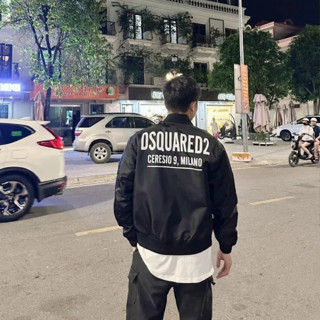Áo Khoác Gió In DSQ2 Milano ❤ Áo Bomber Dù 2 Lớp Dày Dặn Dáng Rộng Nam Nữ