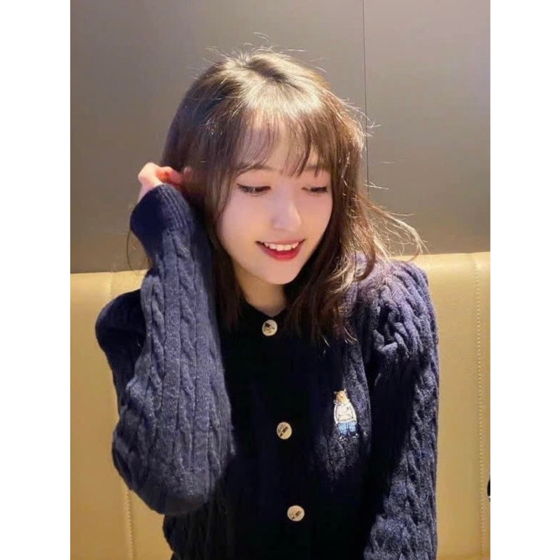 Áo khoác len gấu Whoau