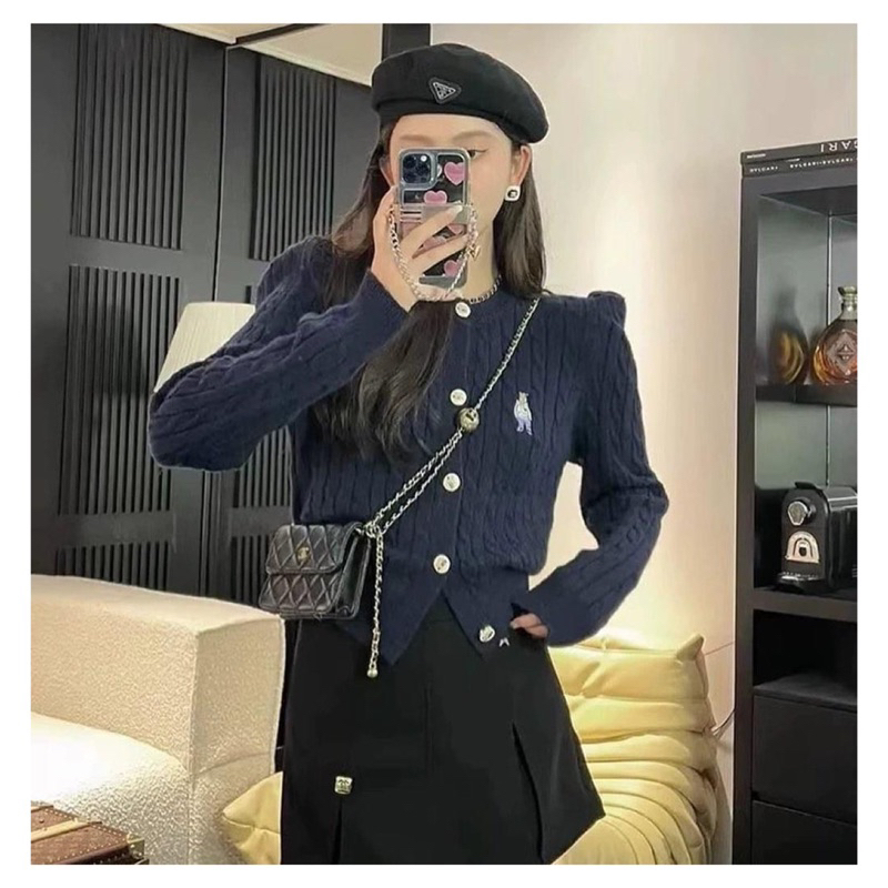 Áo khoác len gấu Whoau