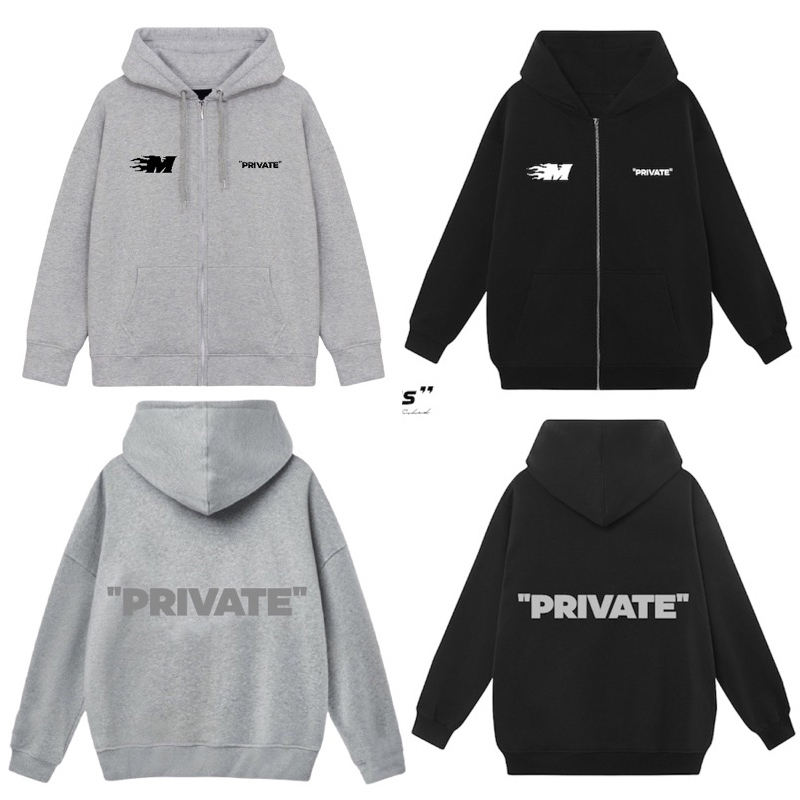 Áo Hoodie Zip MENTALBOSS, Áo Khoác Nỉ Khoá Kéo Form Rộng Unisex