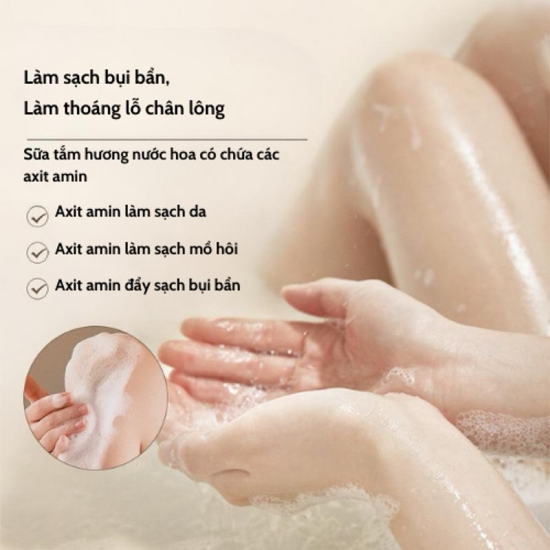 Sữa tắm nước hoa cao cấp RAMZER thơm lâu dưỡng ẩm và làm sạch da hiệu quả