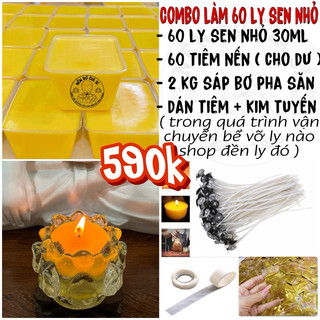 Combo làm 60 ly sen nhỏ ( Kèm văn khấn cúng dường )