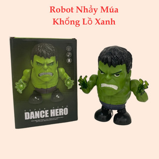 Robot nhảy múa đồ chơi robot cho bé đồ chơi khổng lồ xanh hulk có nhạc vui nhộn đèn sáng lấp lánh