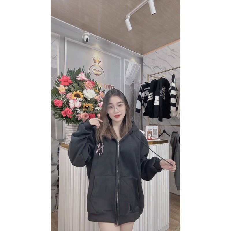 Áo khoác N.Y thêu siêu dày sc