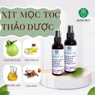 Xịt mọc tóc thảo dược tinh dầu vỏ bưởi kích thích mọc tóc 120ml
