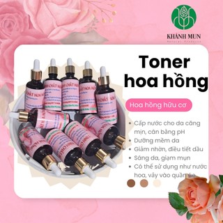 Toner hoa hồng - tinh chất hoa hồng cấp ẩm sáng mịn da 50ml